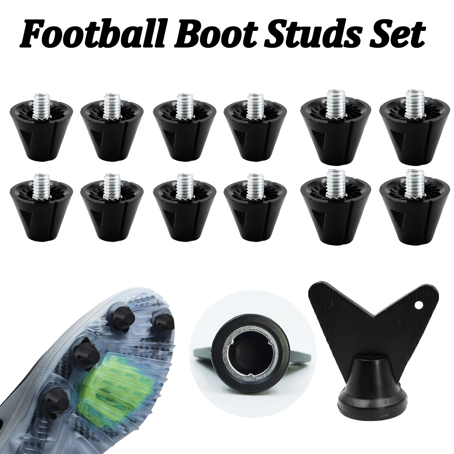 4/12 pçs bota de futebol studs - Sneaker Care Set avaliação e preço